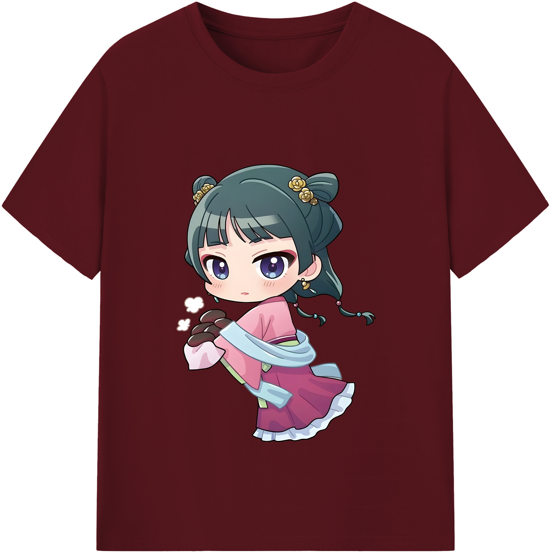 （画像用） 薬屋のひとりごと The Apothecary Diaries 綿100％半袖Tシャツ（フロントプリント）